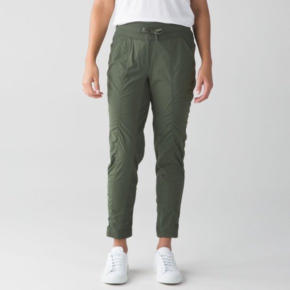 Lululemon Athletica Street to Studio Forest Green Joggers - Picture 1 of 7
